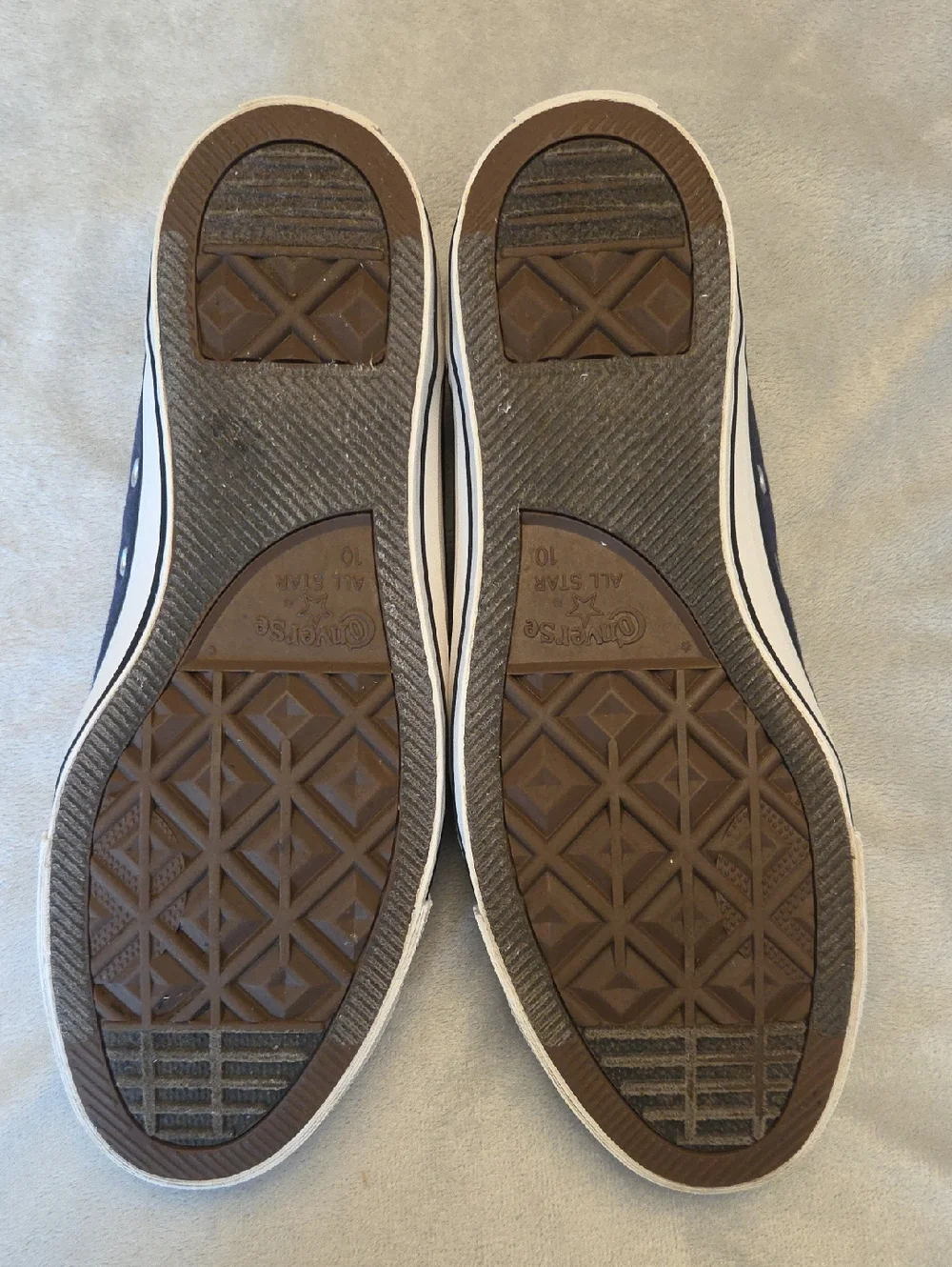 Immaculate Men's Converse All-Star, Blue & White, Size 10 - Picture 6 of 8